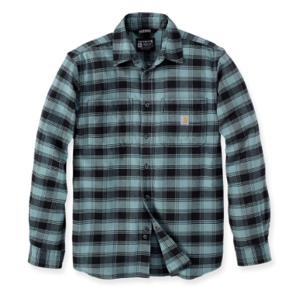 Afbeeldingen van CARHARTT Overhemd flannel geruit lange mouwen 105945 sea pine XL