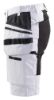 Afbeeldingen van BLÅKLÄDER Schildersshort dames met stretch X1900 7171 wit/zwart C50