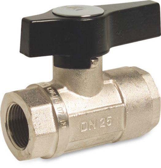 Afbeeldingen van Hoge druk kogelkraan type Hipress 2321 messing vernikkeld 1" binnendraad 210bar