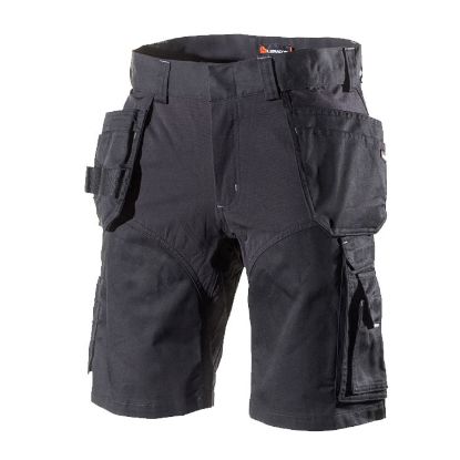 Afbeeldingen van L.BRADOR Werkbroek kort 1844PB zwart 46