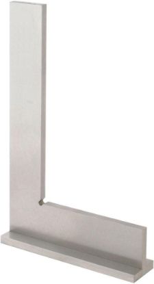 Afbeeldingen van FORUM Werkplaatswinkelhaak met aanslag DIN875/I RVS 100X70MM