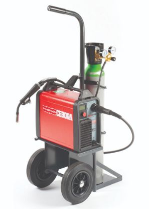 Afbeeldingen van MIG lasapparaat Monostar 1620/M Synergic inclusief onderstel, toebehoren & cilinder