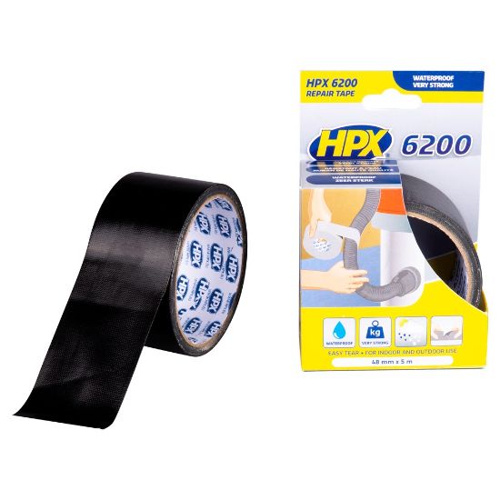 Afbeeldingen van Pantsertape zwart 48MM 5M