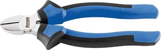Afbeeldingen van FORUM Zijsnijtang DIN5238-B kop verchroomd met meercomponenten kunststof hulzen 180MM