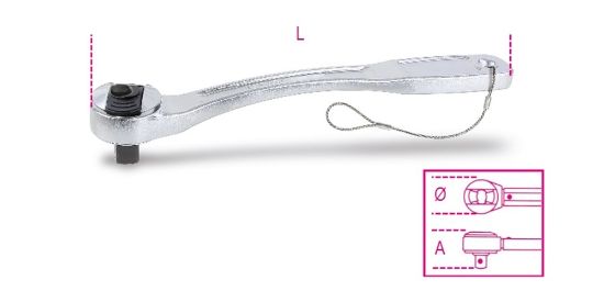 Afbeeldingen van BETA Ratel omschakelbaar H-SAFE 910E-HS/55-⅜" 200MM