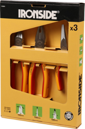 Afbeeldingen van IRONSIDE Tangenset VDE 3x