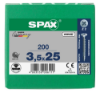 Afbeeldingen van SPAX Spaanplaatschroef verzonkenkop WIROX voldraad PZ2 3,5X25MM