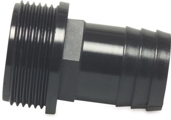 Afbeeldingen van Slangtule PP type rec zwart ¾"X25MM buitendraad/slangtule 6bar