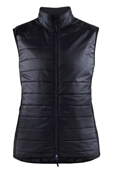 Afbeeldingen van BLÅKLÄDER Bodywarmer gevoerd dames 3864 zwart/donker marineblauw M