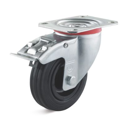 Afbeeldingen van TORWEGGE Zwenkwiel met rem massief 80MM 50kg