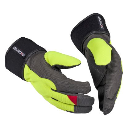 Afbeeldingen van GUIDE Winterhandschoen PU waterafstotend Hi-Vis geel 5148W