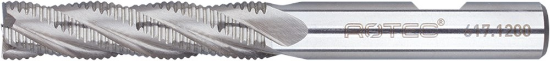 Afbeeldingen van ROTEC Ruwfrees HSS-E type HR DIN844 lang ongecoat 8MM