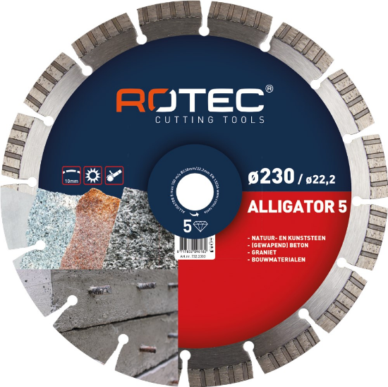 Afbeeldingen van ROTEC Diamantzaagblad TURBO 150X2,2X22,2MM