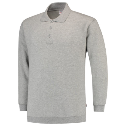 Afbeeldingen van TRICORP Polosweater met boord 301005 grijs melange 2XL
