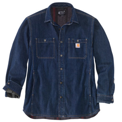 Afbeeldingen van CARHARTT Shirt Denim Fleece Lined 105605 2XL