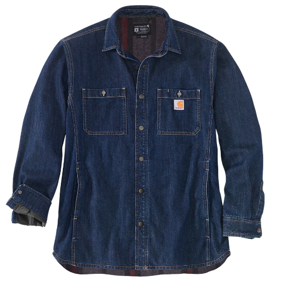 Afbeeldingen van CARHARTT Shirt Denim Fleece Lined 105605 2XL
