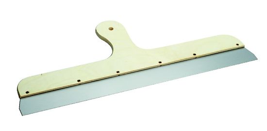 Afbeeldingen van JUNG Spackmes RVS houten meshouder 400MM