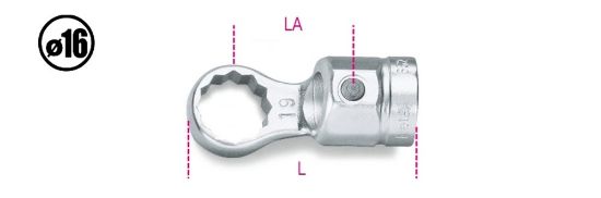 Afbeeldingen van BETA Opsteek ringsleutel 12MM 652 12