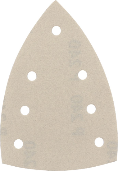 Afbeeldingen van KELFORT Klitschuurschijf DELTA wit 7-gat K240 10x