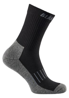 Afbeeldingen van BLÅKLÄDER Katoenen sokken 2507 zwart/donkergrijs 34-36 3x