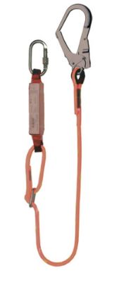 Afbeeldingen van ELLERsafe Verstelbare vanglijn LB100 karabijnhaak/pijphaak 2M