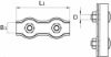 Afbeeldingen van Staaldraadklem duplex VZ 2MM 2x
