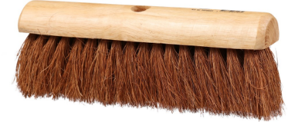 Afbeeldingen van KELFORT Bezem blank gelakt met kokos vezels 290MM