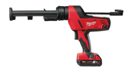 Afbeeldingen van MILWAUKEE Accu heavy duty kit-/lijmpistool C18PCG/310C-201B met 310ML patroonhouder