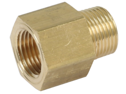 Afbeeldingen van Draadnippel G½" binnendraad - NPT½" buitendraad