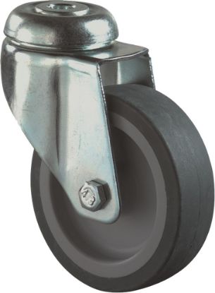 Afbeeldingen van KELFORT Zwenkwiel blauw/grijs EV rubber 125MM