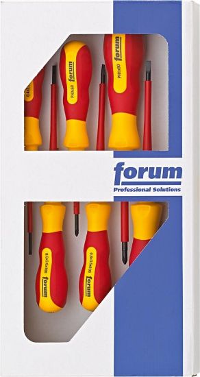 Afbeeldingen van FORUM Schroevendraaierset VDE sleuf/PH 6x