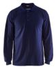 Afbeeldingen van BLÅKLÄDER Polo piqué vlamvertragend met lange mouwen 3374 marineblauw 5XL