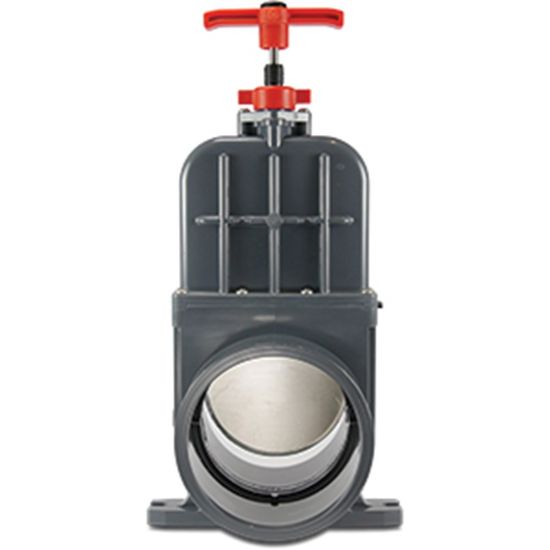 Afbeeldingen van VDL Schuifafsluiter PVC-U grijs 110MM lijmmof 0,5bar