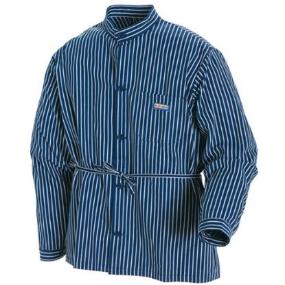 Afbeeldingen van BLÅKLÄDER Timmermansoverhemd 3250 marineblauw/wit 2XL
