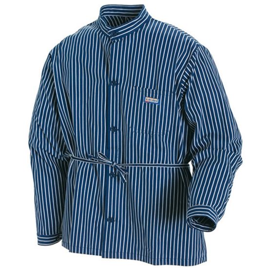 Afbeeldingen van BLÅKLÄDER Timmermansoverhemd 3250 marineblauw/wit 2XL