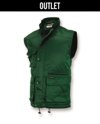 Afbeeldingen van TRICORP Bodywarmer industrie 402001 flessengroen 2XL