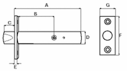 Afbeeldingen van DX Insteekgrendel