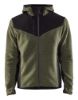 Afbeeldingen van BLÅKLÄDER Gebreid jack met softshell 5940 herfstgroen/zwart XS