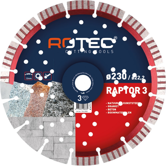 Afbeeldingen van ROTEC Diamantzaagblad TURBO BASIC 150X2,6X22,2MM