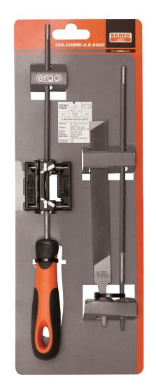 Afbeeldingen van BAHCO Kettingzaagvijlenset +geleider ERGO 200X4,8MM
