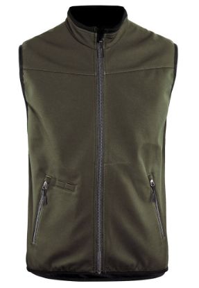 Afbeeldingen van BLÅKLÄDER Softshell bodywarmer 3850 groen/zwart 2XL
