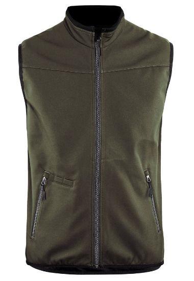 Afbeeldingen van BLÅKLÄDER Softshell bodywarmer 3850 groen/zwart 4XL