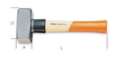 Afbeeldingen van BETA Moker veiligheidshuls 1000g 1380S 1000