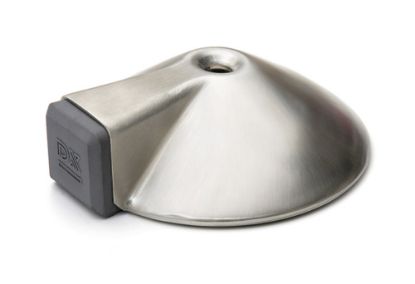 Afbeeldingen van Deurstopper RVS met antraciet zijbuffer 85X26
