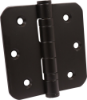 Afbeeldingen van OXLOC Kogellagerscharnier RVS zwart ronde hoeken 89X89MM