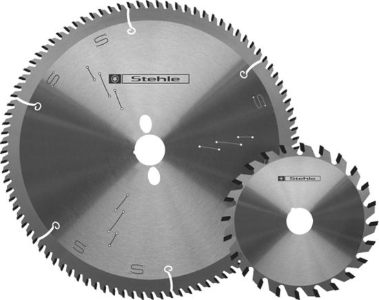 Afbeeldingen van STEHLE Cirkelzaagblad HW Platen 350/180X30/22MM Z72/36 TRF/F SET