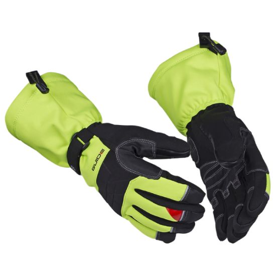 Afbeeldingen van GUIDE Winterhandschoen synthetisch leer waterdicht Hi-Vis geel 5004W 7