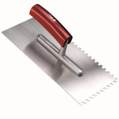 Afbeeldingen van MELKMEISJE Plakspaan 2-zijden 10MM vertand 280X130MM