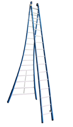 Afbeeldingen van ASC Opsteekladder Premium 2X16 treden 8,00M werkhoogte