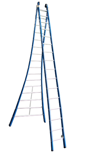 Afbeeldingen van ASC Opsteekladder Premium 2X16 treden 8,00M werkhoogte